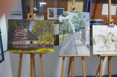 Prace studentów, od lewej: Jakuba Kurkarewicza, Julii Piłat, Moniki Wiśniewskiej, fot. mgr inż. arch. Beata Raś.