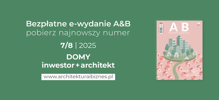 Miesięcznik Architektura & Biznes numer 7+8/2025 - plakat