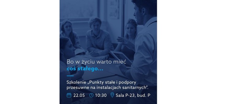 Certyfikowane szkolenie „Punkty stałe i podpory przesuwne na instalacjach sanitarnych”