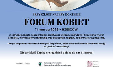 Forum Kobiet 2026 – razem budujemy przyszłość branży budowlanej - plakat
