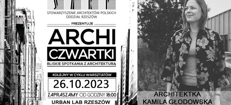 ArchiCzwartek - arch. Kamila Głodowska - plakat