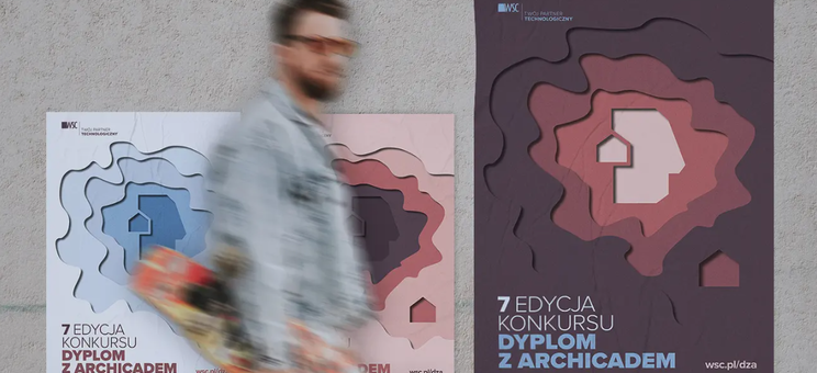 7 Edycja Konkursu "DYPLOM Z ARCHICADEM 2023" - plakat