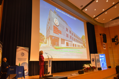 Prezentacja inwestycji "Budynek szkoły mistrzostwa sportowego wraz z bursą dla uczniów w Rzeszowie ul. Wyspiańskiego" - zdobywcy nagrody I stopnia w kategorii obiektów oświatowych oraz tytuł Budowa Roku Podkarpacia 2023.