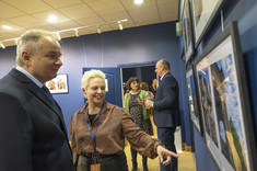 Na pierwszym planie prof. dr hab. inż. Lech Lichołai oraz dr inż. arch. Beata Walicka-Góral, w tle dr inż. arch. Joanna Dudek oraz dr hab. inż. Piotr Nazarko, prof. Uczelni, fot. B.Motyka