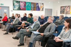 Uczestnicy uroczystego podsumowania konkursu na najlepszą pracę dyplomową, organizowanego przez Polskie Zrzeszenie Inżynierów i Techników Sanitarnych Oddział Podkarpacki wspólnie z Podkarpacka Okręgowa Izba Inżynierów Budownictwa.