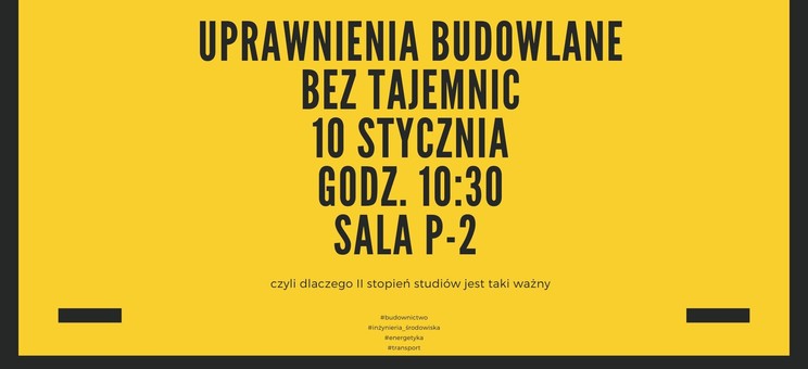 Uprawnienia budowlane bez tajemnic - plakat