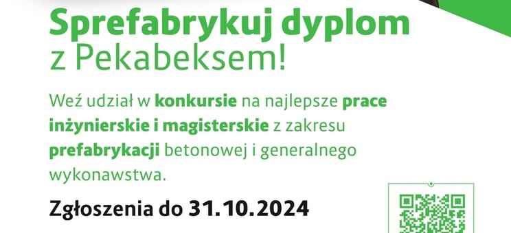 Konkurs dyplomowy: Sprefabrykuj dyplom z Pekabeksem 2024 - plakat