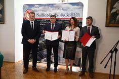 Od lewej: prof. Przemysław Czarnek, prof. Zbigniew Pater, prof. Marta Kosior-Kazberuk, prof. Piotr Koszelnik, fot. K. Krzysiak, PL