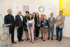 Od lewej: dr inż. Krzysztof Boryczko, mgr inż. Leszek Kaczmarczyk, dr hab. inż. Bożena Babiarz, prof. Uczelni, mgr inż. Anna Bednarz, mgr inż. Judyta Belcar, mgr inż. Anita Saj, mgr inż. Liliana Serafin, mgr inż. Rebeka Pajura, dr inż. Adam Masłoń, mgr inż. Wacław Kamiński.