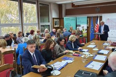 Uczestnicy konferencji „35-letni dorobek Olimpiady Wiedzy i Umiejętności Budowlanych”