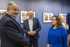 Od lewej: prof. dr hab. inż. Lech Lichołai, dr hab. inż. Piotr Nazarko, prof. Uczelni, mgr inż. arch. Marta Jakowska, fot. B.Motyka