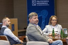 Wystąpienie prof. dr. hab. inż. Piotra Koszelnika - Rektora PRz podczas zebrania pracowników wchodzących w skład Rady Naukowej oraz Zespołu Organizacyjnego ds. Utworzenia Muzeum Politechniki Rzeszowskiej