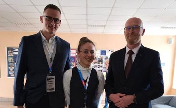 Od lewej: mgr inż. Andrzej Nazimek, inż. Krystyna Paśko