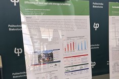 Zwycięski poster podczas konferencji „INNOvations in BUILDing Decarbonization and Energy Systems – INNOBUILD 2026” autorstwa dr inż. Eweliny Barnat, dr inż. Joanny Krasoń oraz dr hab. inż. Bożeny Babiarz, prof. PRz
