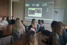 Część zdalna wydarzenia. Prezentacje warsztatowe: prof. Irena Ryżowa, dr Olga Pavliuk (Zaporoski Narodowy Uniwersytet Techniczny), Hanna Hrehorowicz-Gaber (Politechnika Krakowska).